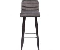 Kare Barhocker Silver Velvet Taburete Bar Lara Velluto, Plata, 98 x 46 x 42.5 cm, Tela