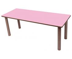 Mobeduc Mesa Infantil ala 120x45 cm (Talla 3), Haya, Haya y Rosa, 120 x 45 cm