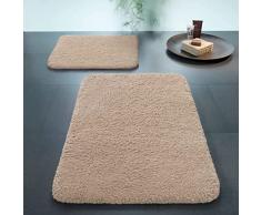 Spirella 60 x 90, Marrón colección Lamb, Alfombrilla de Ducha, 100% Polyester-Microfibra
