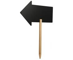 SECURIT Birtel de Silueta de Resina de melamina de Pizarra con Texto en inglÃ©s, Negro