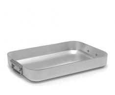 PARDINI Omnia - Bandeja Baja para Horno, Aluminio (55Â cm), Color Gris