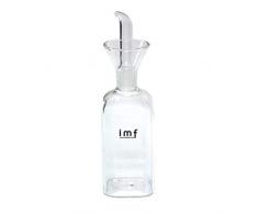 imf Aceitera Vinagrera Cuadrada con Dosificador Antigoteo, Glass, Multicolor, 250 cl