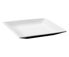 Lacor - 63162 - Fuente Cuadrada Fuji De Melamina 27,5x27,5x3cm - Blanco