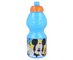 Stor8412497501328Deporte Agua Botella, 400 ml Capacidad, Mickey Cool Verano