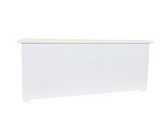Amico Madera cli100b Baúl con Cremallera Interior 100, Madera, Blanco, 104 x 44 x 44 cm