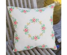 Vervaco Guirnalda de Flores Juego de Punto de Cruz, Multi-Color