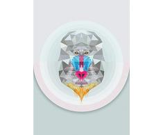 Komar Wandbild Von Baboon | Poster, Bild, Wohnzimmer, Schlafzimmer, Dekoration, Kunstdruck | ohne Rahmen | P089-50x70 fotomural, carbÃ³n