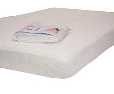 Ti TIN Empapador Minicuna Bebé Rizo 100% Algodón | Protector de Colchón Impermeable y Transpirable con Goma | Forro Poliuretano Anti-Bacteriano