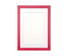 Paintings Frames Rainbow - Marco de Fotos, póster, Disponible en Otros tamaños y Colores, Madera, Color Rosa con Fondo Blanco, para Cuadros de 8 x 6