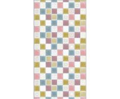 Homemania - Alfombra Impresa, 25% poliÃ©ster, 75% algodÃ³n, Multicolor