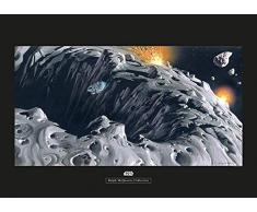 Komar Wandbild Von Star Wars Classic RMQ Asteroid | Kinderzimmer, Jugendzimmer, Dekoration, Kunstdruck | ohne Rahmen | WB128-70x50 fotomural, carbÃ³n
