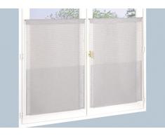 Atout Ciel Par de visillos con pasa-Tringle de 60 x 160 cm con perlas listas para colocar