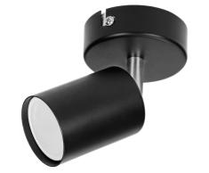 Adviti DOA SP 1 Lampara Techo y Pared Orientable GU10 max. 50W IP20 (Negro)
