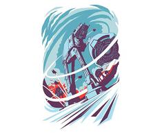 Komar Wandbild Von Star Wars Classic Vector Hoth | Kinderzimmer, Jugendzimmer, Dekoration, Kunstdruck | ohne Rahmen | WB109-50x70 fotomural, carbÃ³n