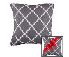 Ambientair. CojÃ­n Exterior de plÃ¡stico recliclado. Medidas 50x50cm. Color Gris. Alfombra para Exteriores, Cuartos de baÃ±o o Piscinas. Soporta la Intemperie y la Humedad. Alta Resistencia.