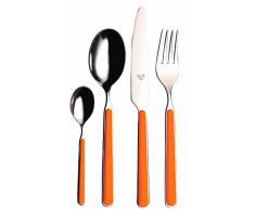 MEPRA 10O722024 Acero Inoxidable Juego de Utensilios de Cocina, Juego de 24, Naranja