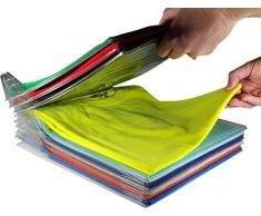 tempo di saldi Sistema de Ahorro de Espacio Plegable para Armario, cajones, Camisetas, 20 Unidades