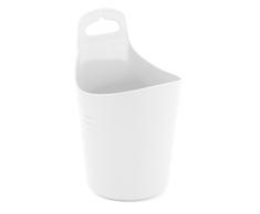 Gelco Design Cooper Cesta de almacenaje a Colgar, plÃ¡stico, Blanco, 12Â x 12Â x 20Â cm