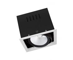 LEDVANCE SPOT MULTI 1 x 30W 4000K FL WT/BK Negro, Blanco Recessed lighting spot Apto para uso en interior - Punto de luz (Recessed lighting spot, 1 bombilla(s), LED, 30 W, 4000 K, Negro, Blanco)