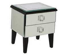 Goldbach Cristal Joyero con 2Â cajones, Metalizado, 15Â x 12Â x 16Â cm, Color Plateado