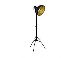 EGLO 49674 Lámpara de pie E27, 60 W, Negro, Oro