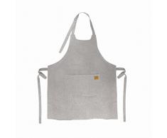 Lacor - 60082 - Delantal de cocina Unisex, Delantal con un diseño sencillo, elegante e original , medidas 68x83 cm, Color Gris Jaspeado