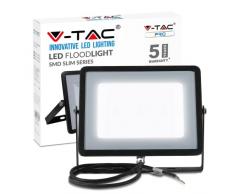V-TAC VT-100 100W LED A+ Negro Proyector - Proyectores (100 W, LED, Negro, LED, A+, Blanco)