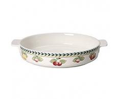 Villeroy & Boch French Garden Molde para horno, 28 cm, Porcelana Premium, Blanco/Colorido