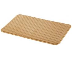 AmazonBasics - Alfombra para baño de espuma viscoelástica ondulada, Camel, 50 x 80 cm