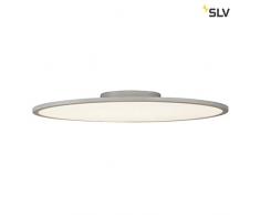 SLV panel 60Â redondo, LED techo (Interior, Plata Gris, 3000Â K Leuchten, aluminio, 42Â W, Gris