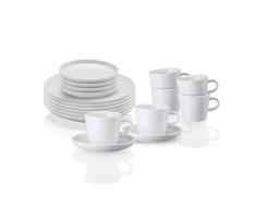 Arzberg Cucina Bianca 42116-800001-28352 - Vajilla de porcelana (18 piezas), color blanco