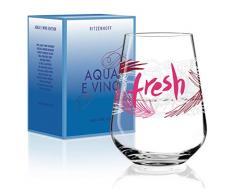 Virginia Romo RITZENHOFF Aqua e Vino - Copa de agua y vino (cristal, 540 ml), diseño moderno