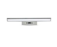 V-TAC LÃ¡mpara LED de Espejo 8 W, inclinable Acero Aluminio baÃ±o Natural 4000 K