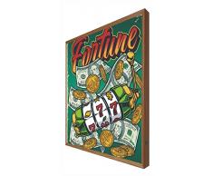 Cuadro con Marco de Madera Retroiluminado Fortune