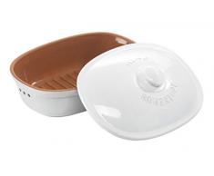 Römertopf Brot-Frische-Topf Panera, gres, Color Blanco Ovalado, Medium