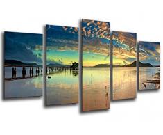 Poster FotogrÃ¡fico Tierra Australia Lago Puesta de Sol TamaÃ±o total: 165 x 62 cm XXL