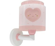 Lámpara aplique de pared infantil Baby Dreams Corazón rosa