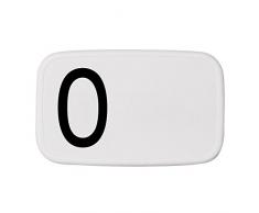 design letters Fiambrera, Blanco/Negro, 18 cm