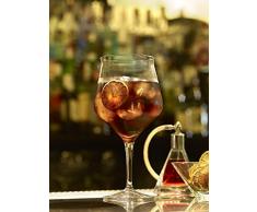 Dkristal Florencia Copa Combinados, 0.8 L, Cristal, 11x11x23 cm, 6 Unidades