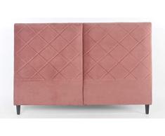 Menzzo Apolline Cabecero de Cama, Tela, Rosa, L180 x P10 x H120 cm