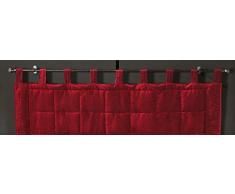 Linder - Cabecero de Cama con Patas (1 27% algodÃ³n, 18% poliÃ©ster, 55% poliÃ©ster, 100% poliÃ©ster, 160 x 70 cm), Color Rojo