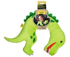Moses Dino Tyrannosaurus-Rex - Almohada Cervical de Peluche para niños, Ideal para Viajes Largos