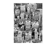 Komar Wandbild Von Roof Top | Poster, Bild, Wohnzimmer, Schlafzimmer, Dekoration, Kunstdruck | ohne Rahmen | P125-30x40 fotomural, Negro, Blanco y Gris
