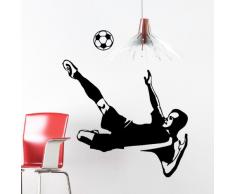 Ambiance-Live Adhesivo Decorativo para Pared Futbolista 7Â âÂ 55Â x 85Â cm. Negro
