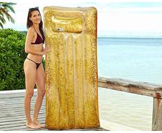 ATOSA colchoneta hinchable dorada 180*80*20 cm