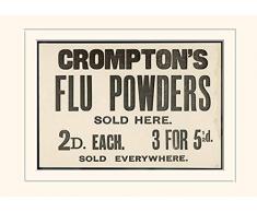 Pyramid International Compton de la Gripe Powders-Mounted impresión Memorabilia 30 x 40 cm, Papel, Multicolor, 30 x 40 x 1,3 cm