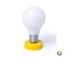 BigBuy Gadget Lampara con Forma de Bombilla 145386, Amarillo, Mediano