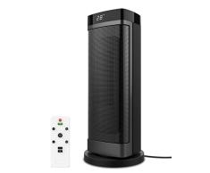 Aogled Calentador Electrico 2000W Bajo Consumo Calentador Eléctrico,Calentador Eléctrico Portátil con Termostato Digital Temporizador 1-9H,3 Modos,45° Oscilante Cerámico para Baño,Oficina,Interior