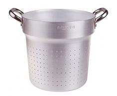 Ollas Agnelli Colador cilÃ­ndricos para Pan, de Aluminio, con 2 Asas en Acero Inoxidable, Plata, 32 cm