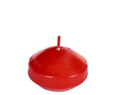 Spaas - Velas flotantes sin Perfume (12 x 10 cm, en Caja, Cera de parafina, 46 x 29 mm), Color Rojo
